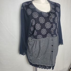 Kaktus Long Sleeve Blouse Size 3X